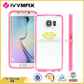 smart phone case for Samsung S6 transparent PC+TPU mobile phone case covers